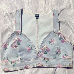 Denim Wild fable top/vest sz M